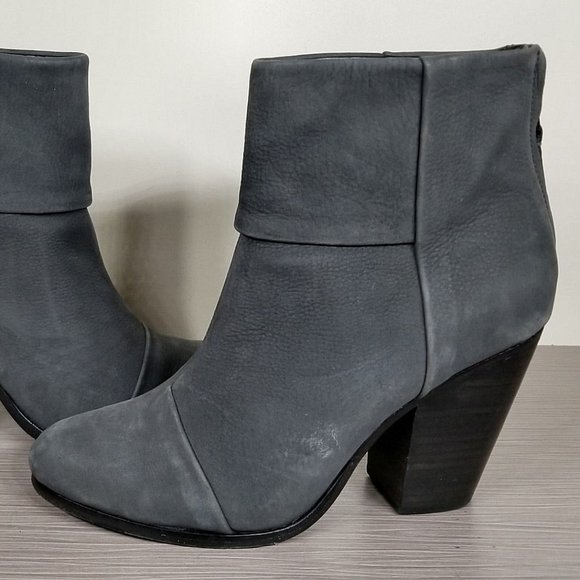 Rag & Bone 'Newbury' Bootie, Gray Nubuck, Womens 9.5 / 39.5 - Picture 7 of 12